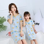 Модная детская ночная рубашка, хлопковые ночные рубашки для девочек, детские пижамы из хлопка для мамы, детское спальное платье, детская одежда для сна