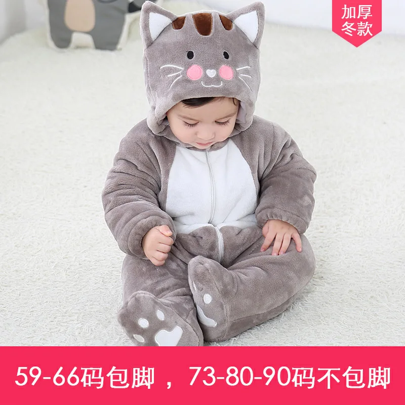 Детский комбинезон унисекс костюм для новорожденных зимняя толстовка с
