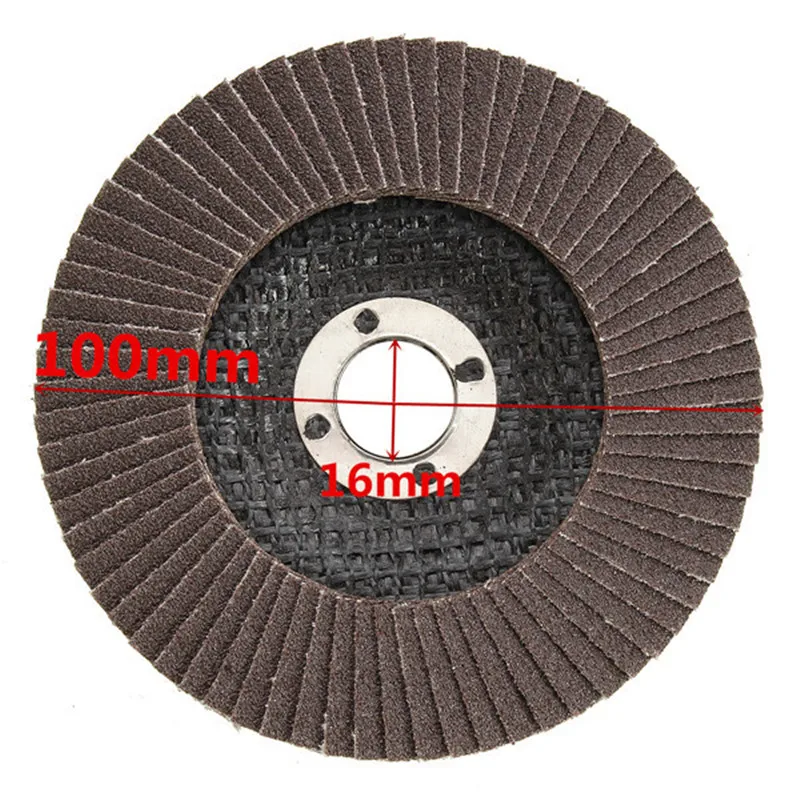 

10Pcs 100mm Flap Discs 40/60/80/120 Grit Grinding Wheels Blades For Angle Grinder Sanding Disk Grinding Wheel Abrasive Tools