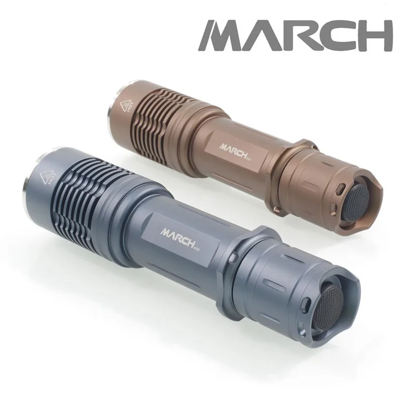 March K8S Cree XHP50.2 Luminus SST40 18650 21700 мощный светодиодный фонарик с контролем температуры