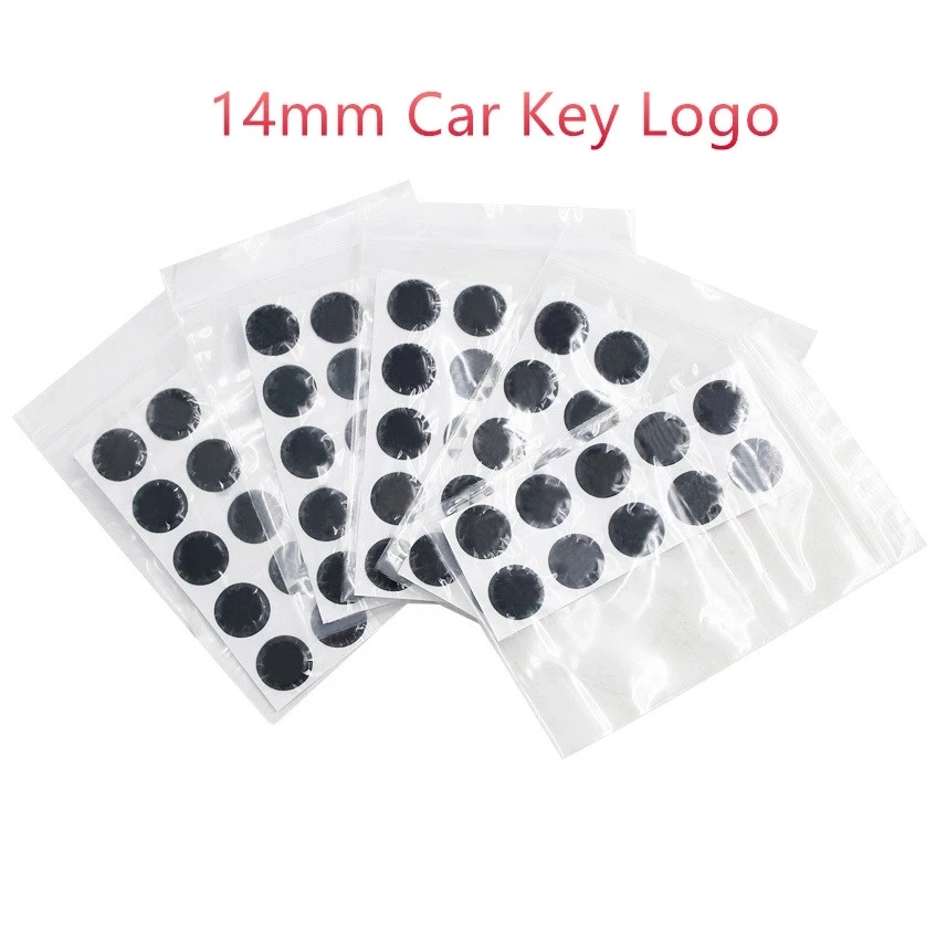 5/10/20/30/50pcs 14MM Car Remote Key Crystal Logo Epoxy Sticker For KEYDIY KD/Xhorse VVDI V W/Skoda/Nissan/Ford/Opel - купить по