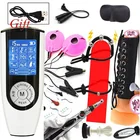 Мощный бокс для БДСМ, электрошоковая вагинальная ручка, анальная пробка с электростимуляцией, кольцо для соска, зажимпрокладка, инструмент для секса для женщин и мужчин