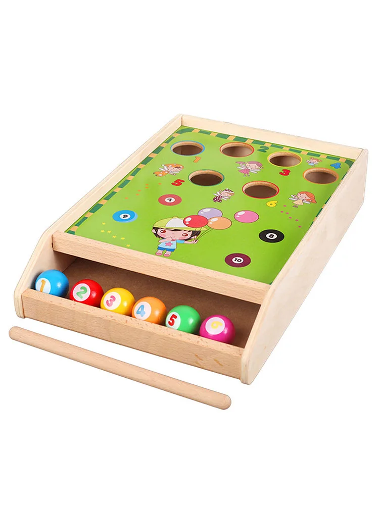 Деревянный Весело Бильярд смешная настольная игра для родителей и детей