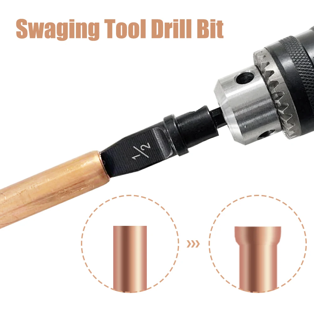 

7pcs/set Metal Swaging Tool Drill Bit Tube Expander Fittings Repairing Easy Use Maintenance Portable Accessories Home Exchange