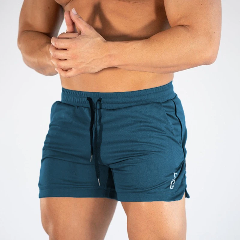 Летние шорты для бега мужские спортивные фитнеса сетчатые тренажерного зала