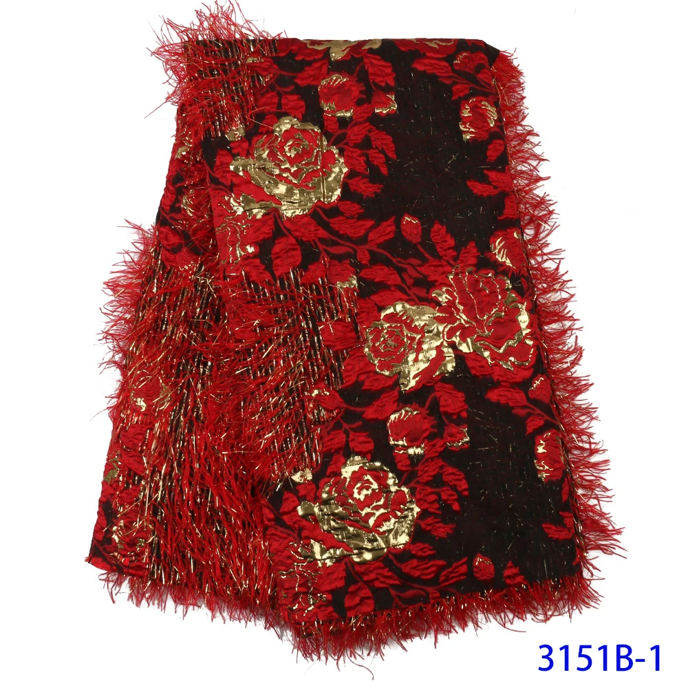 

Luxury African Tulle Elegant Brocade Lace With Feather High Quailty Nigerian Tulle French Mesh Lace With Guipure Flower AMY3151B