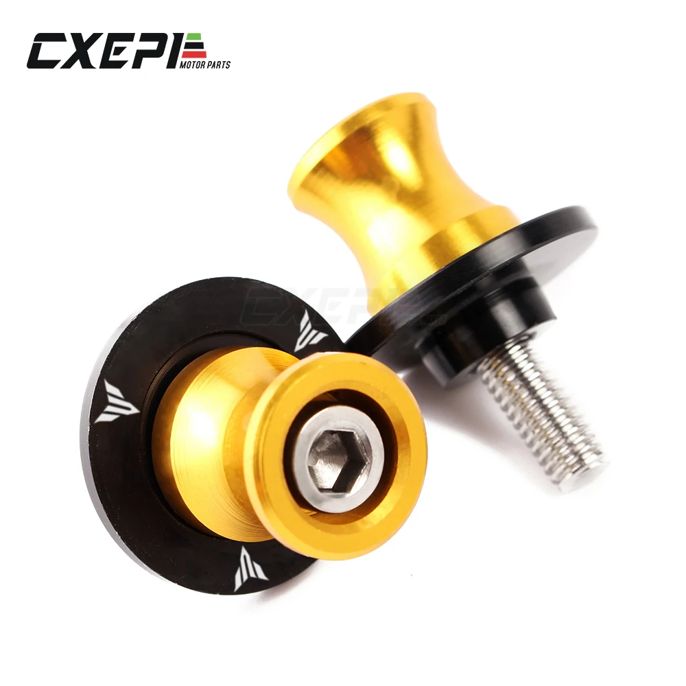 M6 для Yamaha MT-09 MT07 Tracer MT03 MT10 MT01 аксессуары для мотоциклов CNC алюминиевый маятник Катушки слайдер винт с логотипом