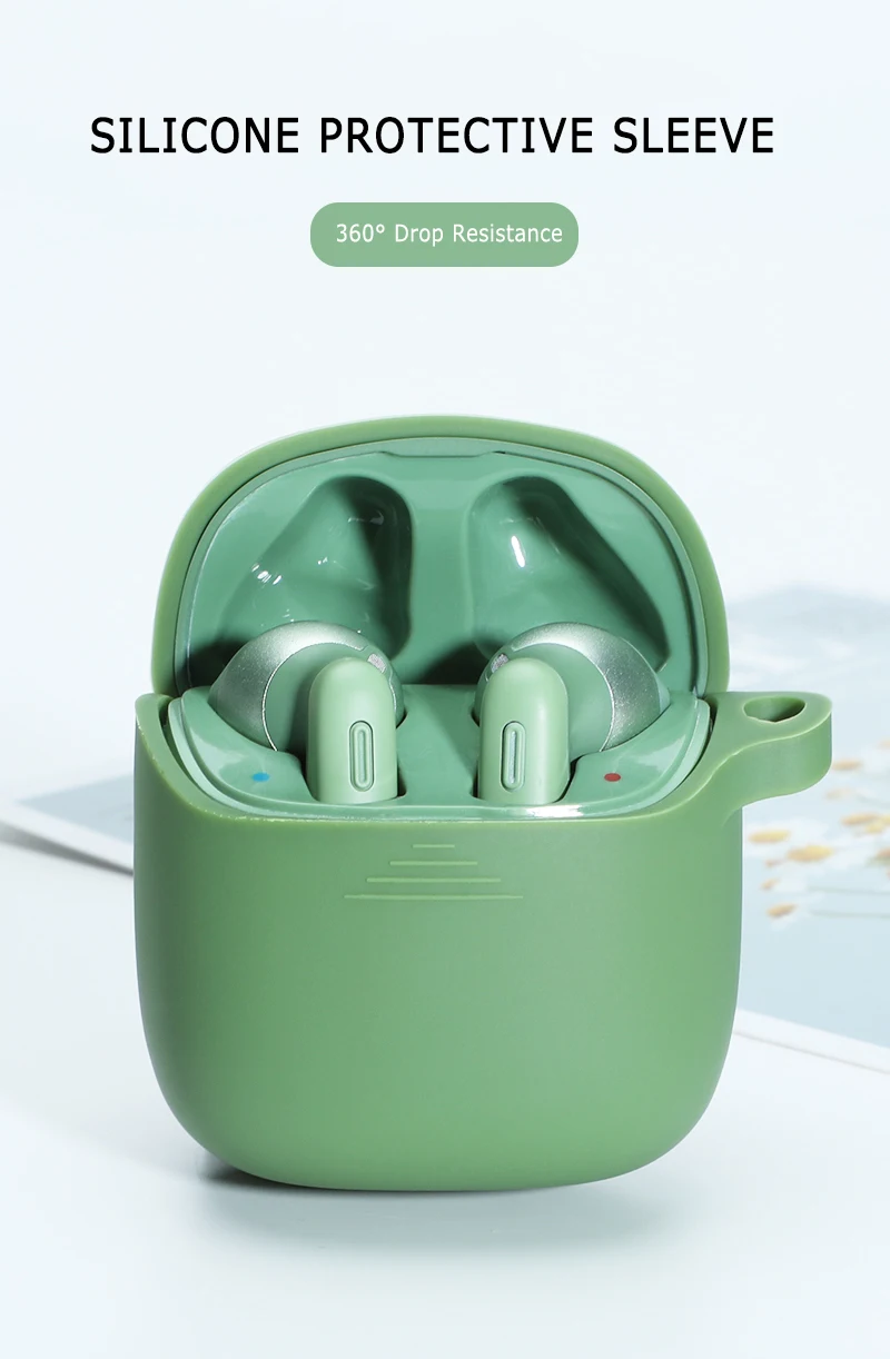 Силиконовый однотонный защитный чехол TWS для Bluetooth-гарнитуры JBL Tune 220 Оригинальная