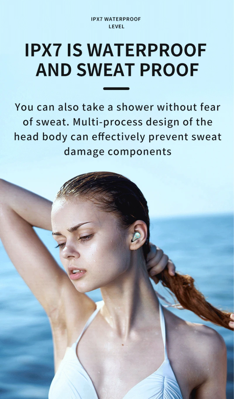 

M9-18 TWS Touch Wireless Headphones Bluetooth 5.1 Earphone HIFI Stereo Sport Waterproof Headset With 2000mA Charging Case