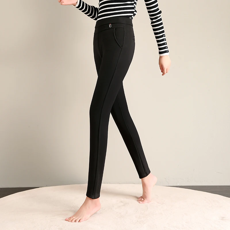 

Fv10217 2019 new autumn winter women fashion casual Ladies work wear nice Leggings Cashmere thickening warm womans