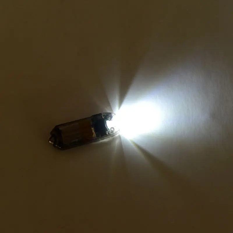Мини LED брелок фонарик Электрический фонарь Портативный USB зарядка