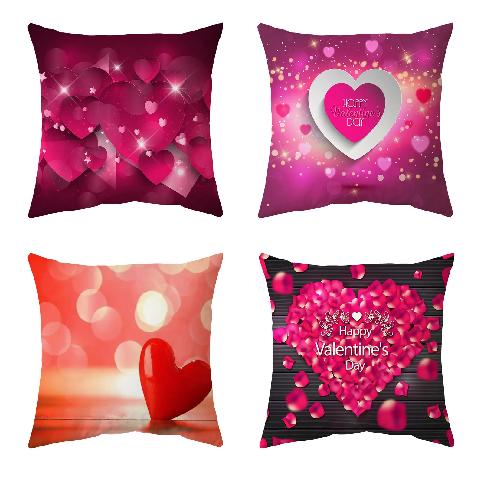

wedding decoration New 4PC Valentine's Day Cover Case Sofa Cushion Cover Home Decor valentines dayvalentines day gift