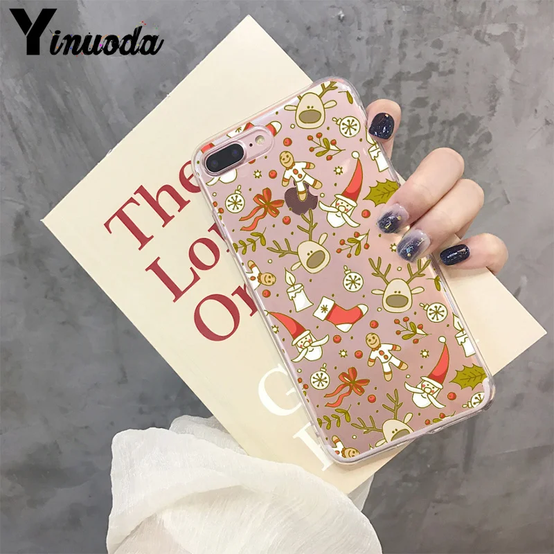 Yinuoda Merry Christmas однотонный Ультратонкий Мягкий полиуретановый чехол для телефона чехол для iPhone 8 7 6 6S Plus X XS MAX 5 5S SE XR 11 pro max