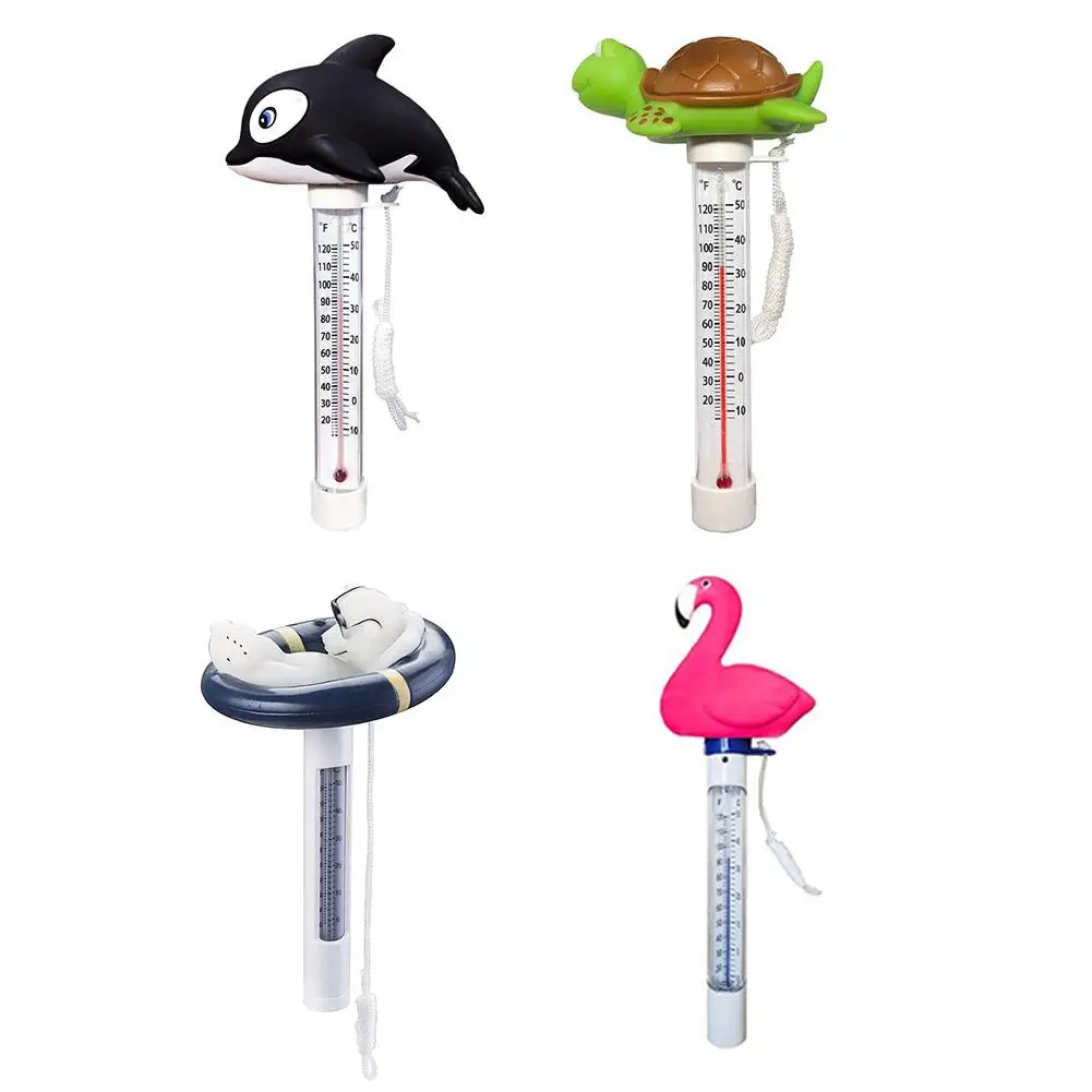 

Плавающий Термометр для бассейна, тестер с мультяшным дизайном, для наружного и внутреннего применения, для бассейна, пруда, горячей ванны