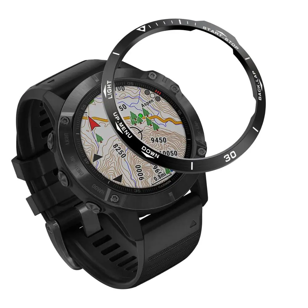 Стайлинг для Garmin Fenix 6 / Pro с сапфировым стеклом защитное кольцо защитой от царапин