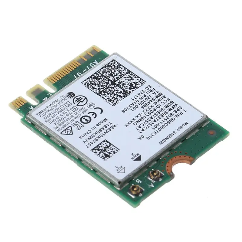 Для Intel 3168 AC 3168NGW NGFF M.2 802.11ac Беспроводной Wi-Fi адаптер | Компьютеры и офис