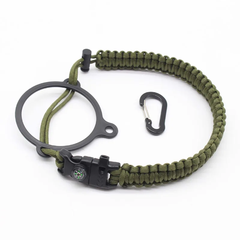 Paracord Woven Thermos Cup Carrying Rope Cups Handle Multi-Function Release Buckle Survival Chain Bracelet | Спорт и развлечения