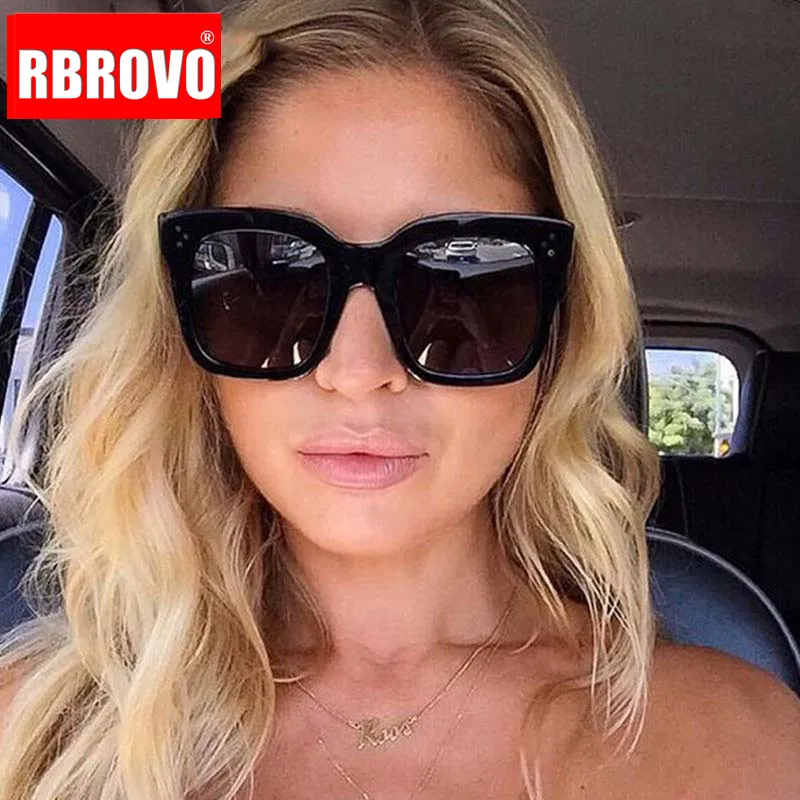 RBROVO 2021 модные квадратные солнцезащитные очки женские дизайнерские роскошные