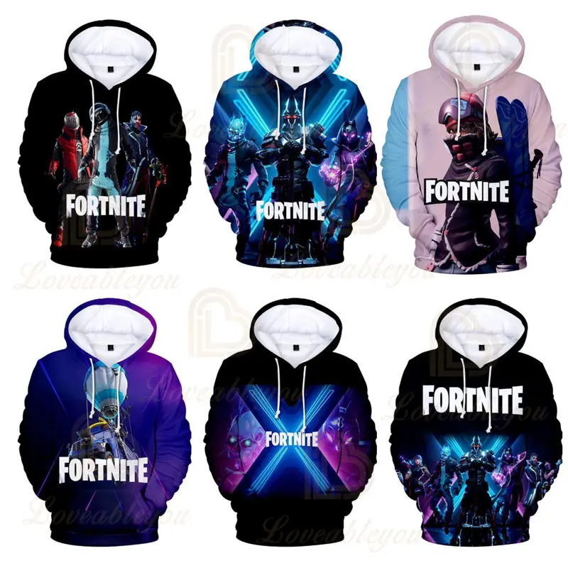 

Fashion Fortnites Hoodies Kids 3D Hoodie Coat Boys Sweatshirts Pullovers Outerwear Hoodie Battle Royale Jacket Streetwear Hoody