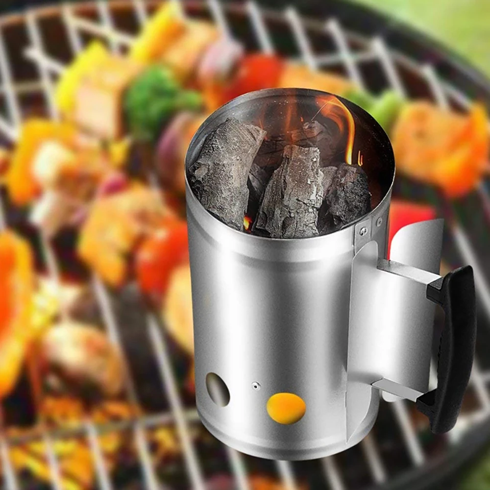 LemonBest барбекю дымоход стартер Быстрый старт гриль уголь Зажигалка для с