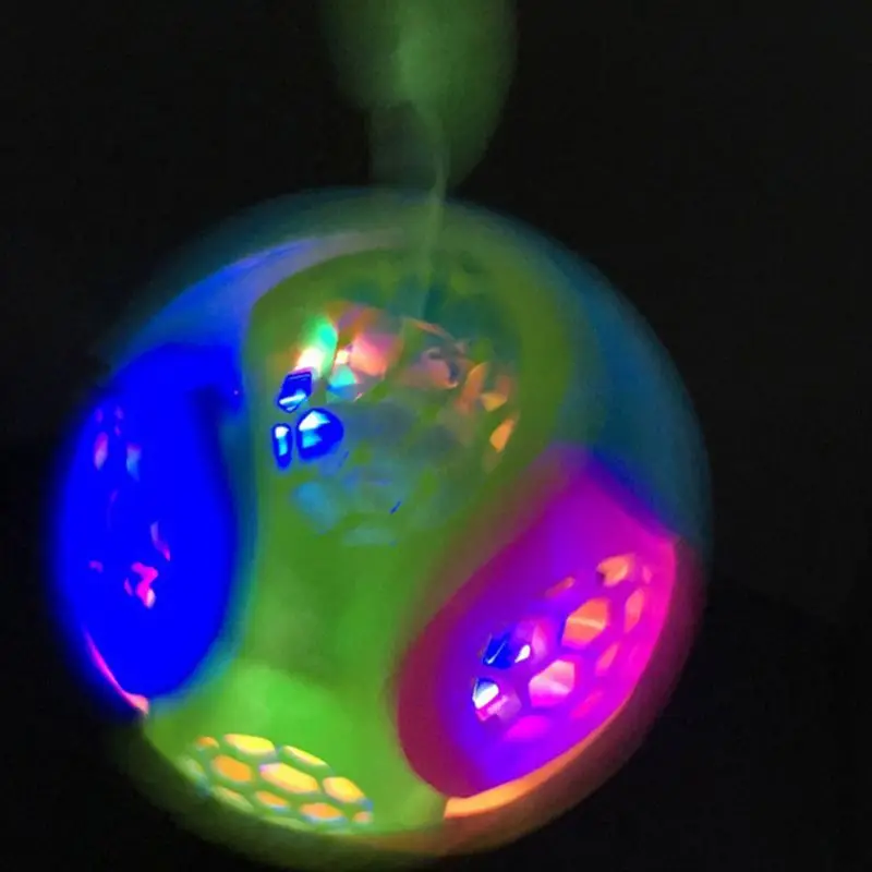

Puzzle Jumping Flashing Bouncing Ball Dancing Ball LED Light Music Kids Toy Assemble Blocks