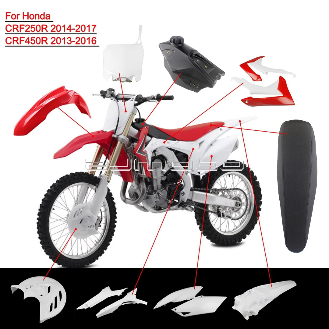 Комплект пластиковых обтекателей для мотоцикла и велосипеда внедорожника Honda