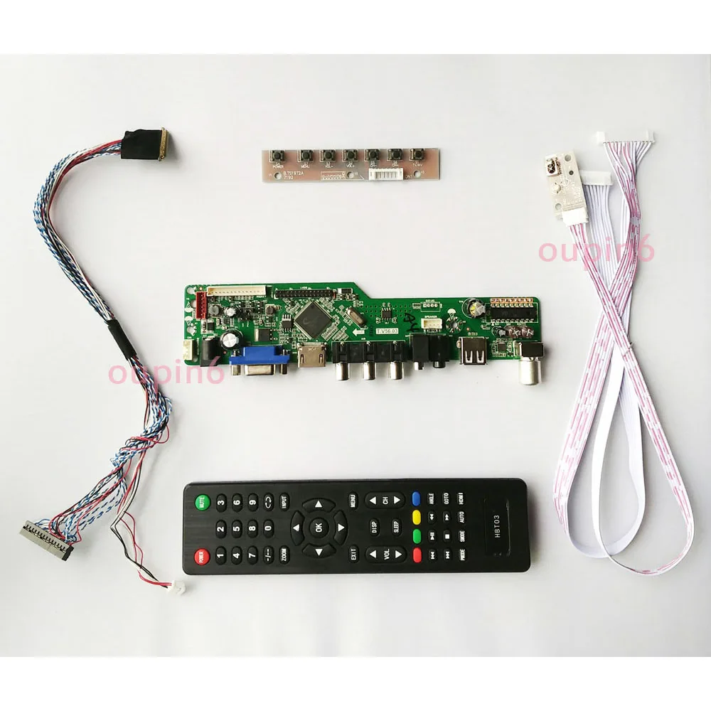 

For LP156WF1-TL 1920X1080 LCD LED Panel kit universal compatible Controller driver board DIY Screen VGA remote TV AV