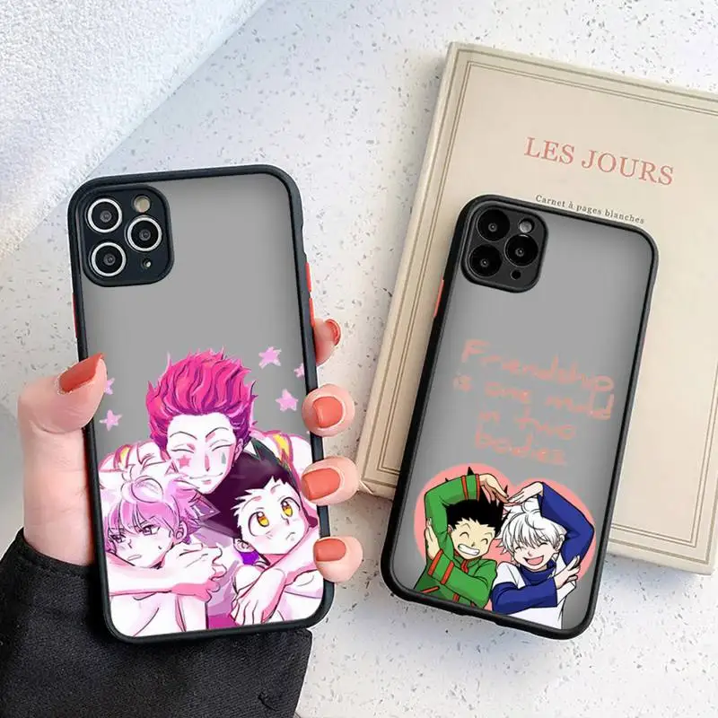 

Hunter X Hunter Killua Zoldyck Hisoka Anime Phone Case matte transparent For iphone 7 8 11 12 plus mini x xs xr pro max cover