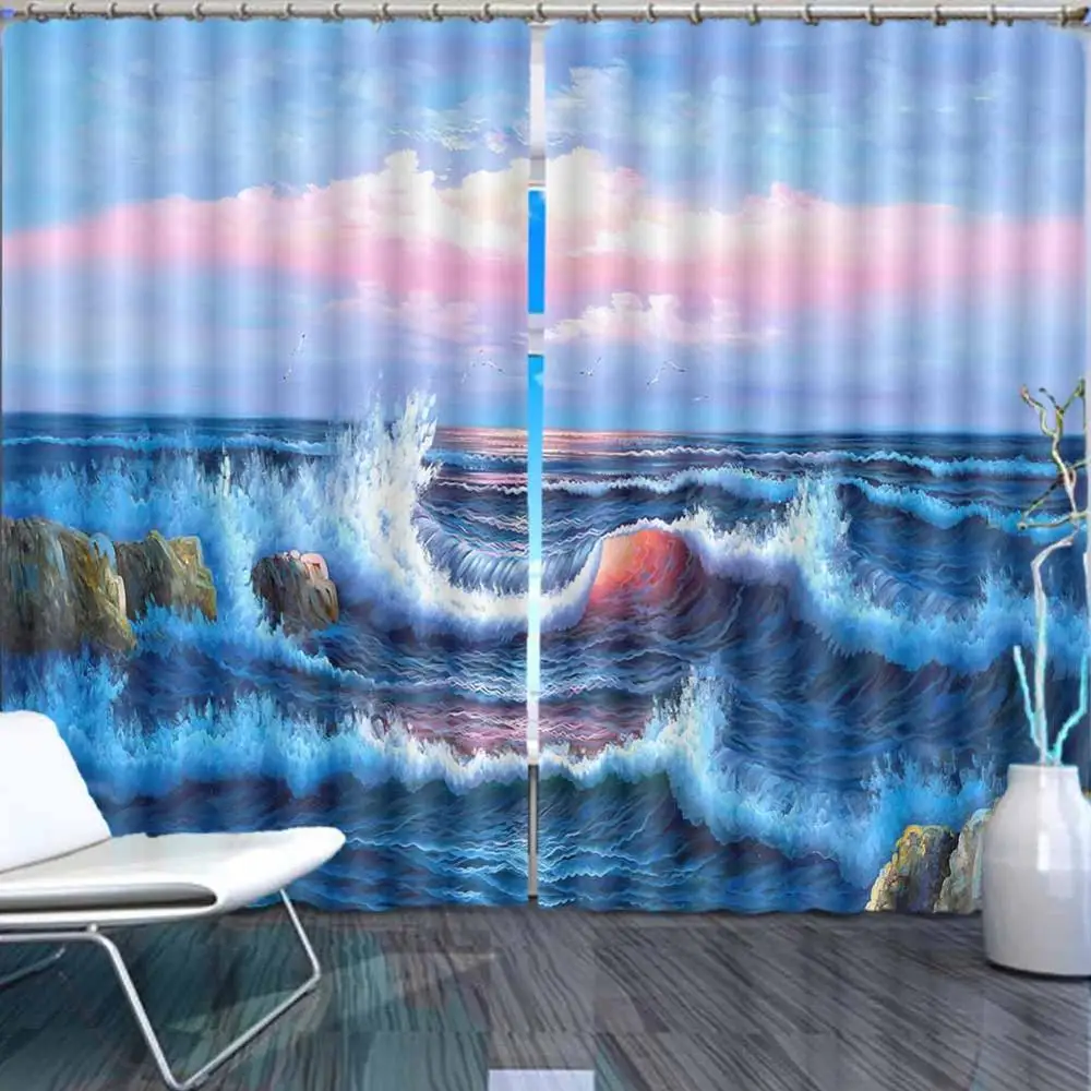 

Simple Curtain Design Beach sea Living Room Curtains Home Decoration Photo Home Goods Curtains