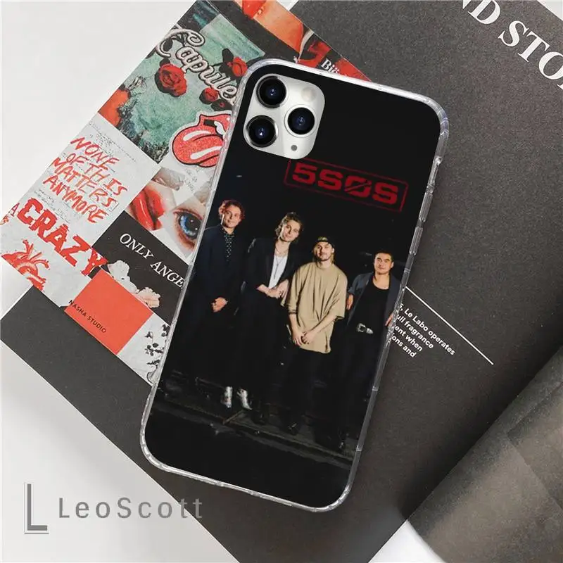 

5Sos band Phone Case For iphone 12 5 5s 5c se 6 6s 7 8 plus x xs xr 11 pro max