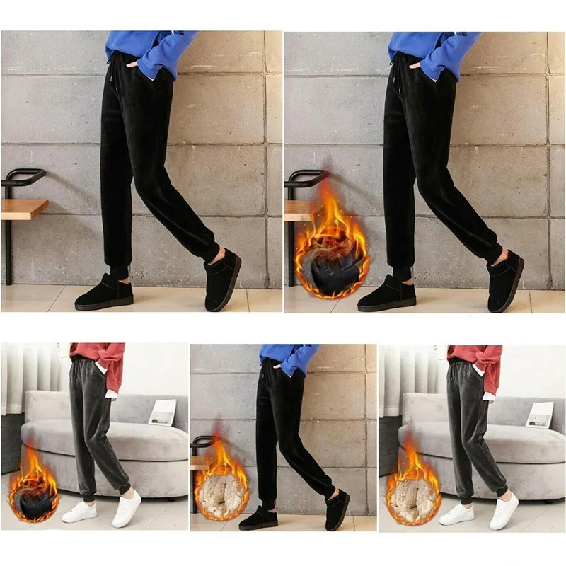 Для женщин и девушек теплые штаны брюки тонкие спортивные на каждый день для