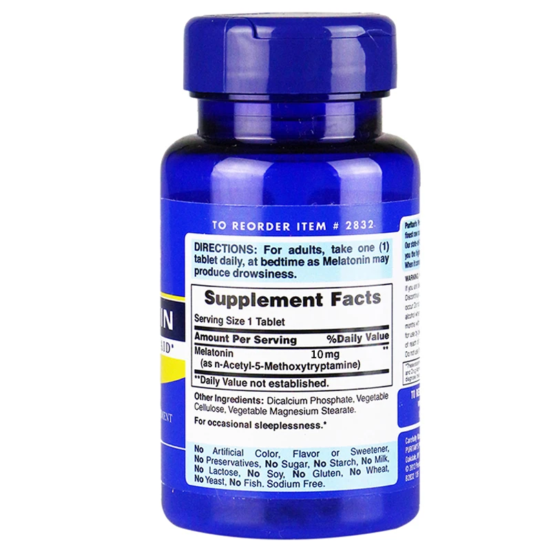 Super Strength Melatonin 10mg*120 Pcs Help Improve Sleep Nighttime Aid Free Shipping | Красота и здоровье