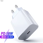 Зарядное устройство PD 3,0, 18 Вт, USB Type-C, адаптер питания для США, ЕС, США, Usb c, адаптер питания 1 для iPhone 11 Pro, X, быстрая зарядка стандарта USB Type-C