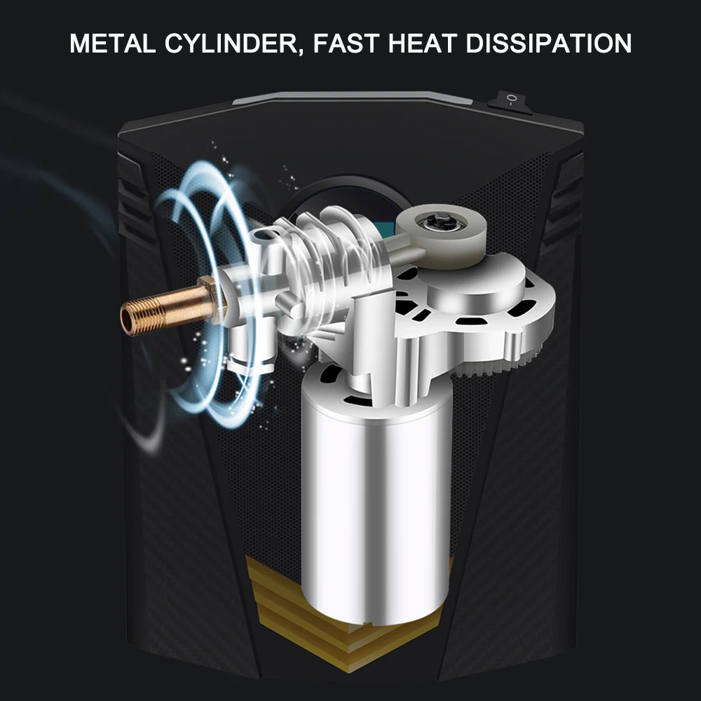 

Tire Inflator for Car/Portable Air Compressor/Car Tire Pump/Auto Tire Pump with Pressure Gauge Car Compressor Pump