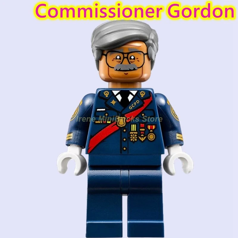Commissioner Gordon Gotham Gordon Брюс Уэйн Бэтмен Marvel фильм железные человеческие Мстители эндгейм Acrion фигурки в Конструкторы Игрушки для детей DC - Цвет: Commissioner Gordon