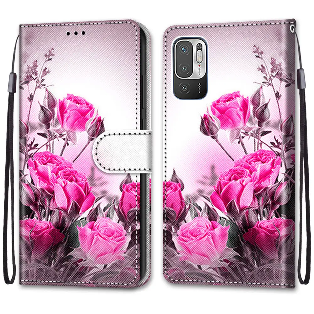 Etui Flip Leather Phone Case For OPPO A15 A15S A52 A72 A92 A33 A53 A53S A5 A9 2020 Realme 5 5S 5i 6i Wallet Card Holder Cover | Мобильные