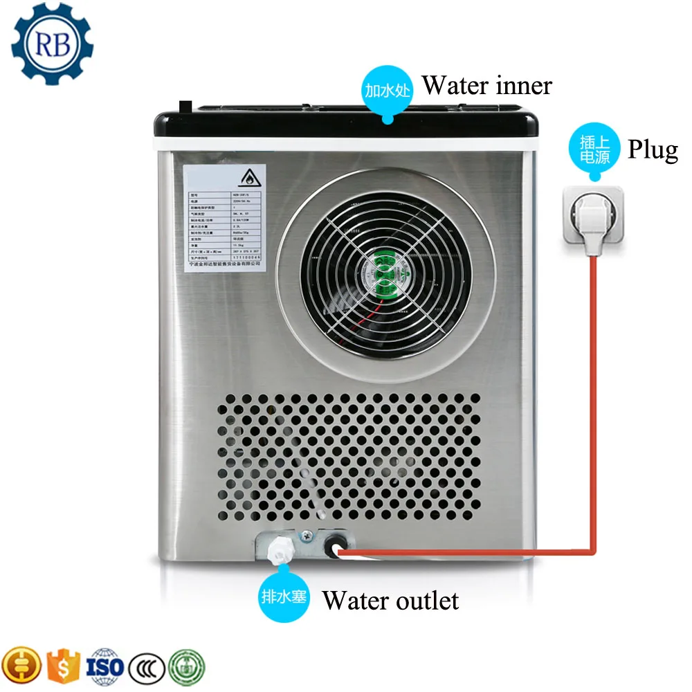 Портативная мини-машина для приготовления льда 25 кг/24 ч | Бытовая техника