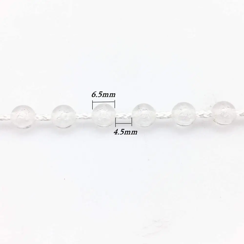 Прозрачная пластиковая роликовая штора 10 ярдов Ремонт шнура из бисера в римском