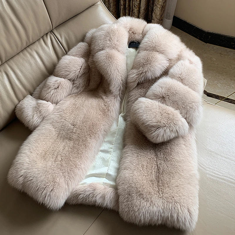 

ladies natural fox coat garments women jacket fur real