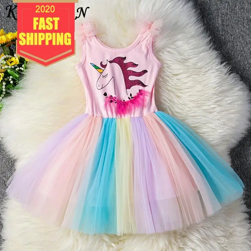 Keelorn/платье Модное бальное платье для девочек детское праздничное без рукавов с