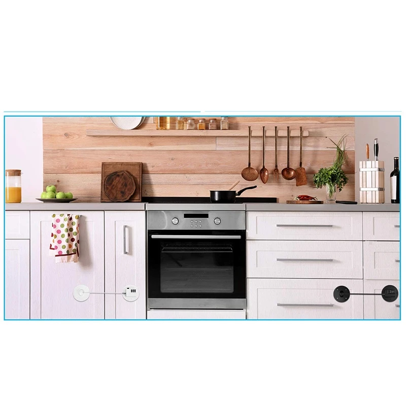 

2 Pieces Refrigerator Lock Fridge Door Lock Fridge Freezer Lock Fridge Safety Lock Children File Drawer Cupboard Lock