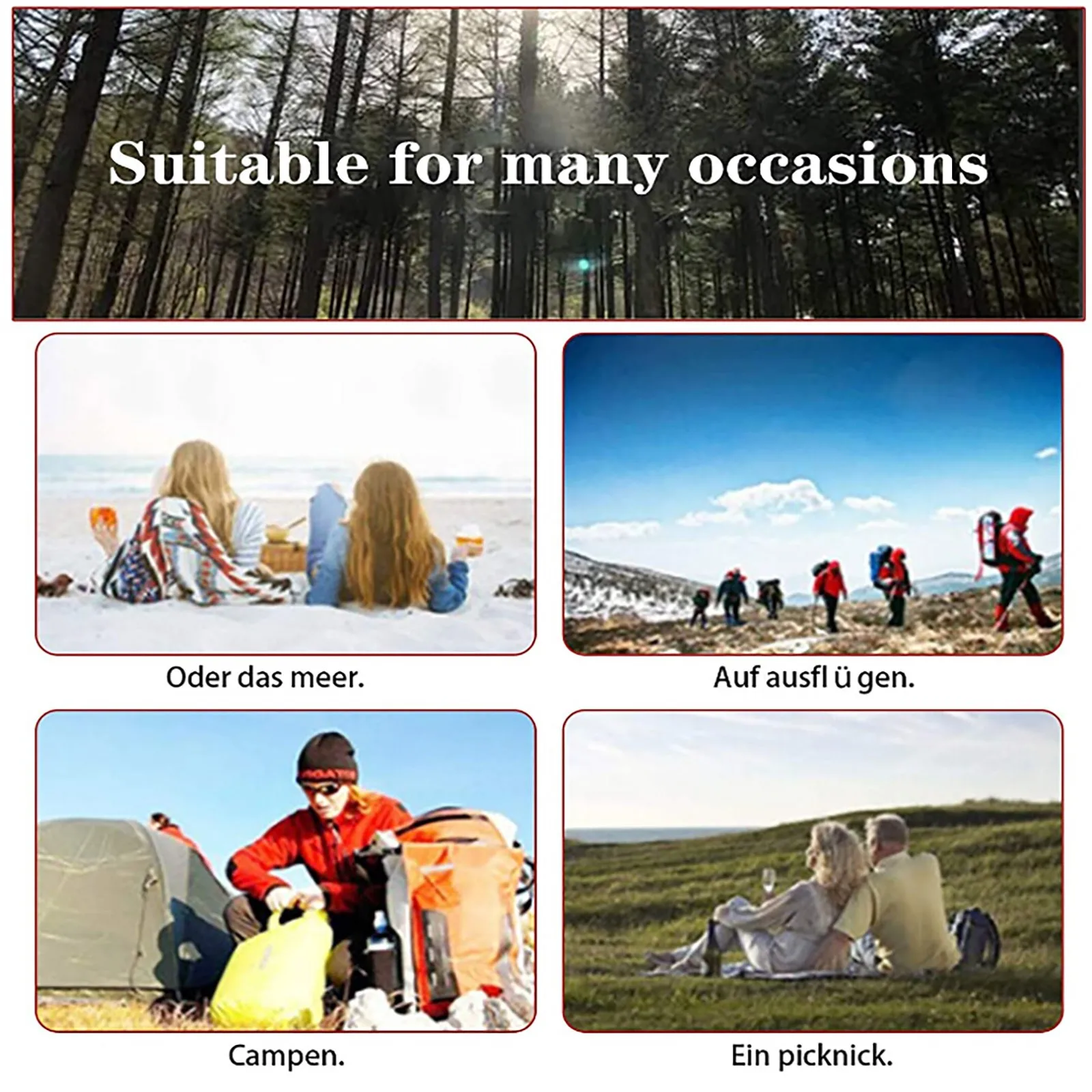 Карманный мини-плед для кемпинга водонепроницаемый активного отдыха пикника