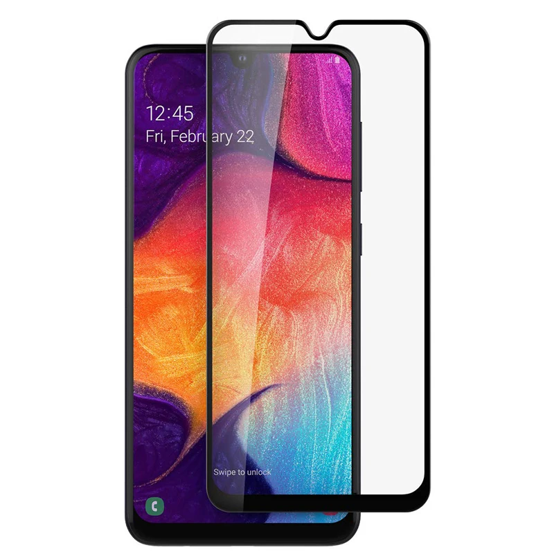 3D изогнутое полное покрытие из закаленного стекла для samsung Galaxy A50 A40 A30 A40E A70 A80 A90 Защитная пленка для экрана телефона