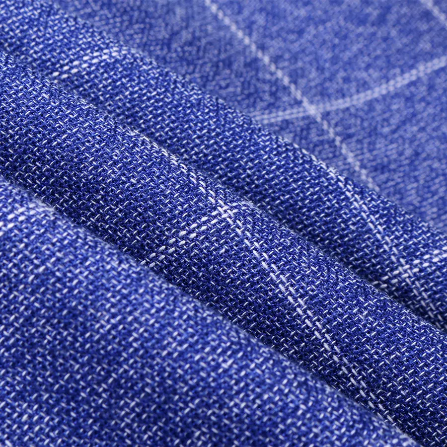 

Rsfocus Mens Double Breasted Blazer Jacket 5XL Men's Blue Plaid Blazer Terno Masculino Slim Fit Brand Casual Men Clothing XZ019