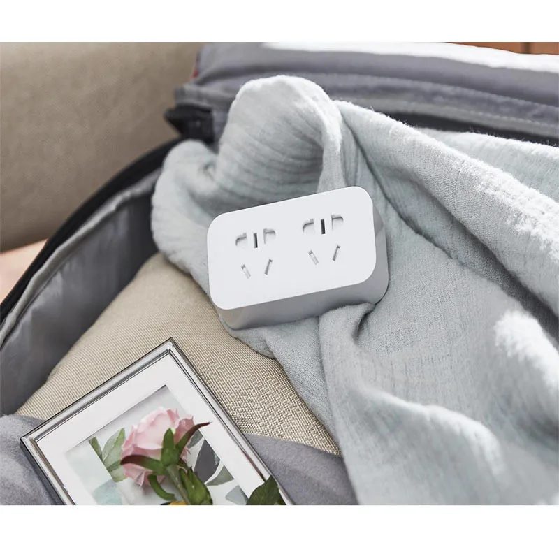 Xiaomi Mijia удлинитель портативный Преобразователь адаптер 2USB разъем для быстрой