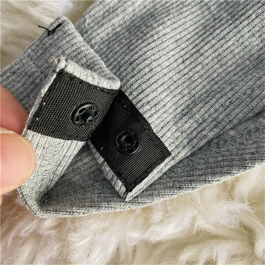 

2021 Sexy Bodysuit For Women Long Sleeve Cut Off Waist One Piece Black Grey Body Romper Jumpsuits T-Shirt Tops Streetwear