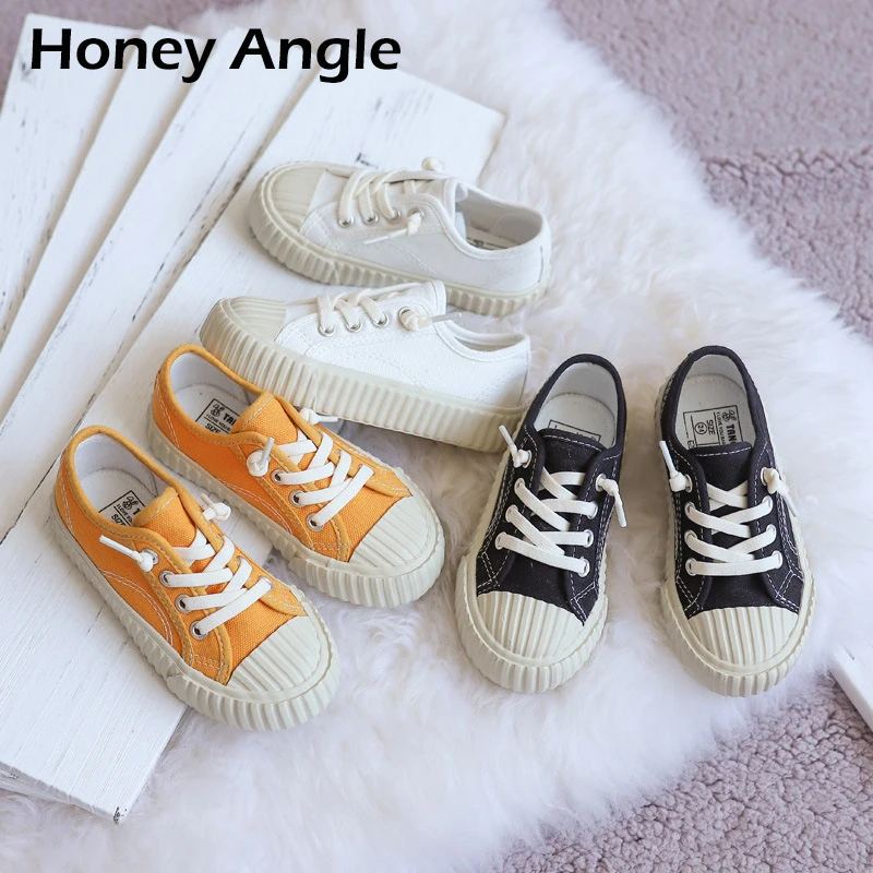 Honey Angle/сезон лето-весна-осень; детская парусиновая обувь; цветные кроссовки для мальчиков и девочек; летняя модная спортивная обувь для малышей