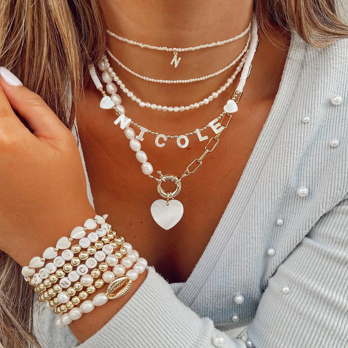 Женское ожерелье с подвеской из натурального камня нержавеющей стали |