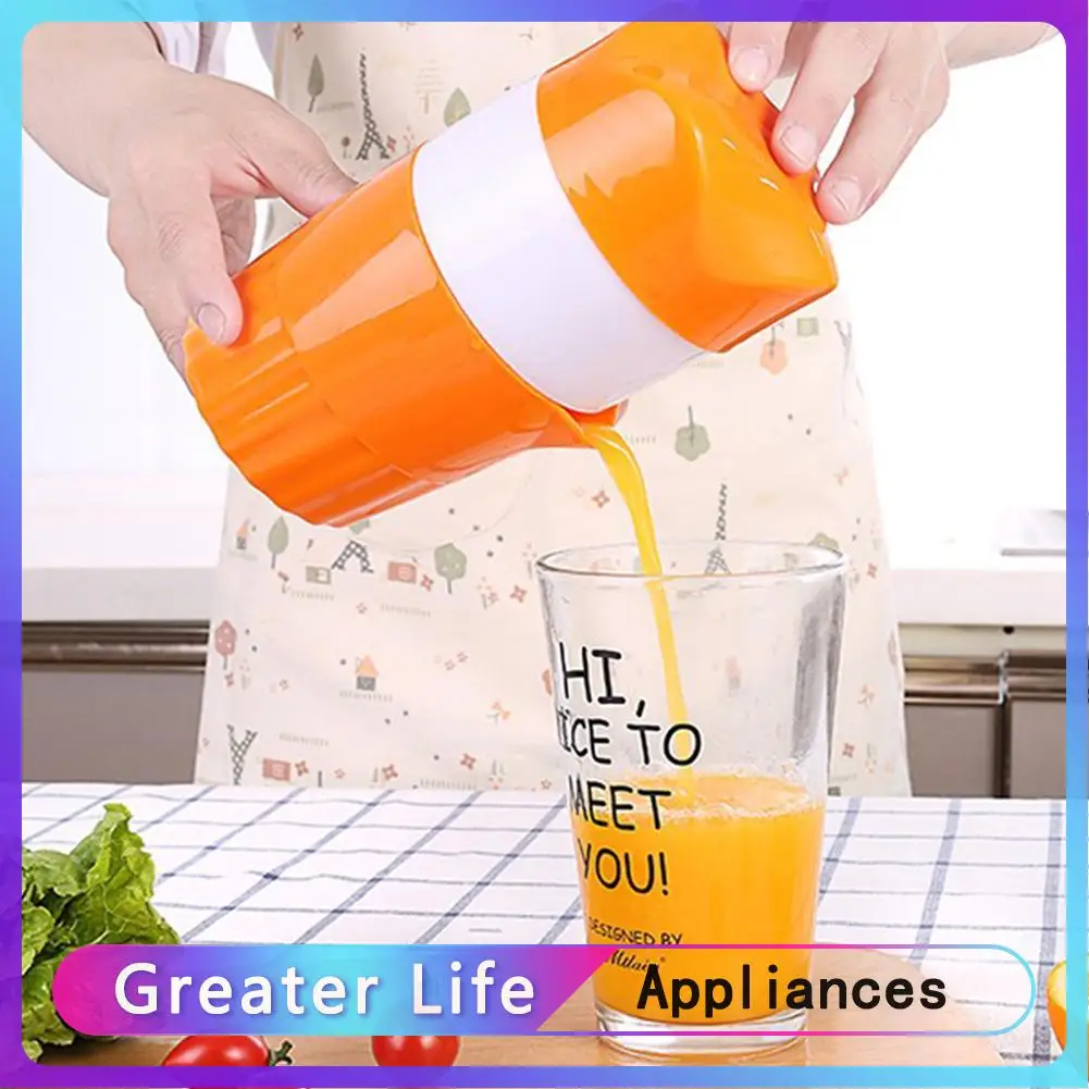 

Portable 300ml Manual Lemon Juicer Orange Citrus Squeezer Fruit Coffee Cup