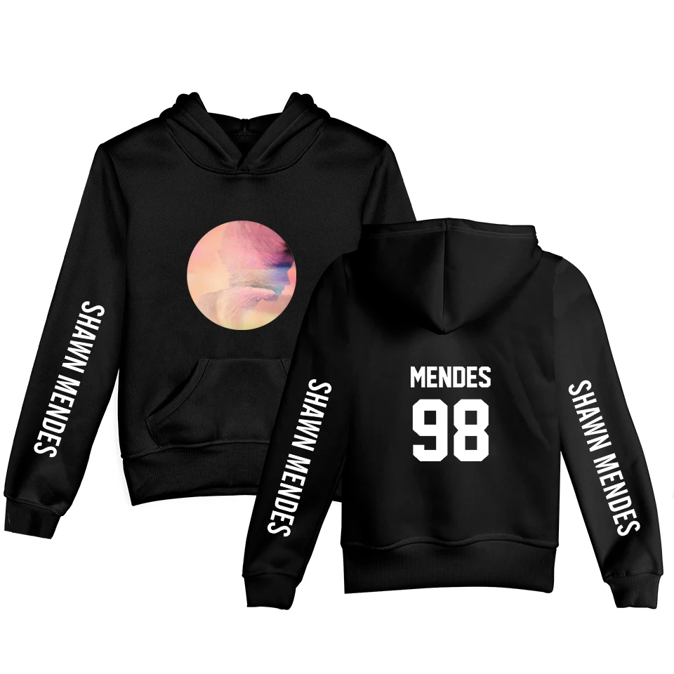 Модные детские толстовки с капюшоном Shawn Mendes худи принтом для мальчиков и девочек